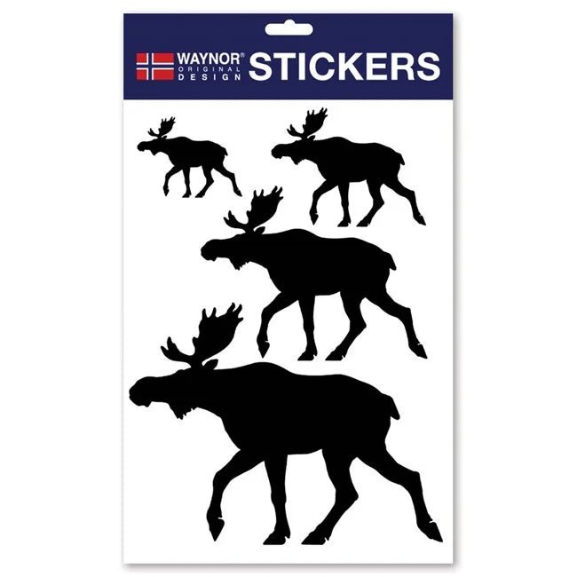 A4 Ark med klistremerker, Elg - NorwegianStore24