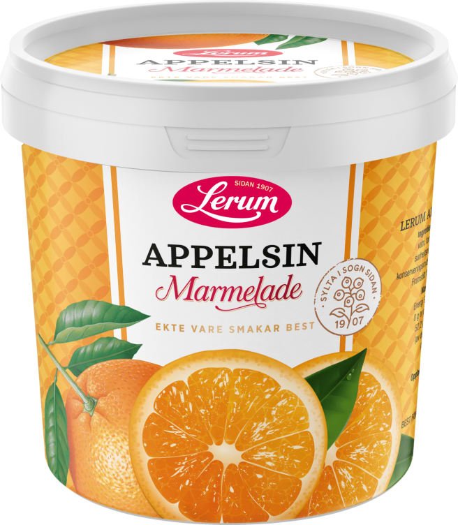 Appelsinmarmelade 1kg Lerum - NorwegianStore24
