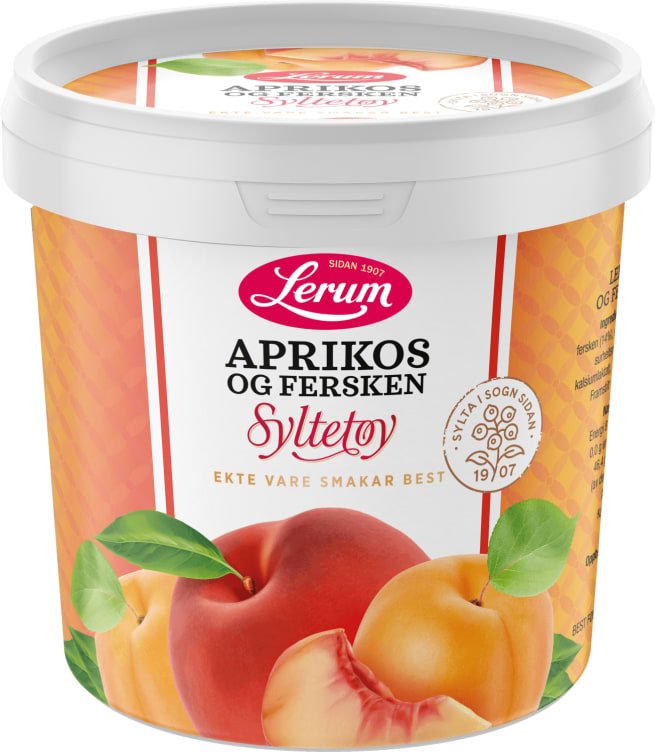 Aprikossyltetøy 1kg Lerum - NorwegianStore24