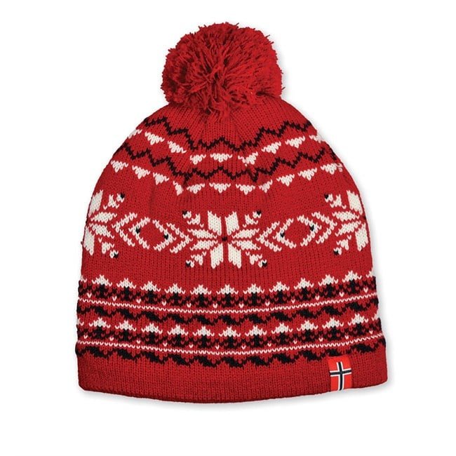 Barnelue, snøkrystall, rød - NorwegianStore24