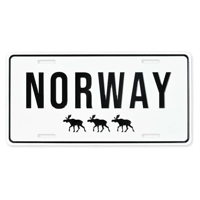 Bilskilt, Norway elger, preget