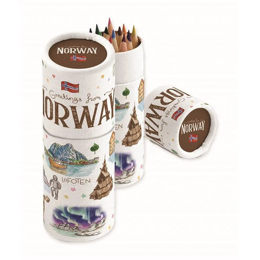 Pencil set, Aquarelle, Norway, 12 pcs