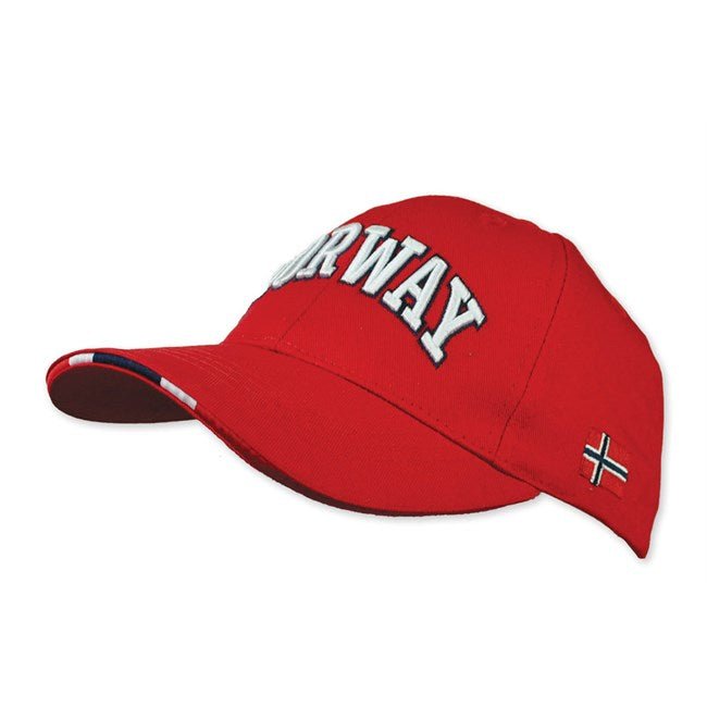 Cap, Barn, Norway, Rød, str.54 - NorwegianStore24