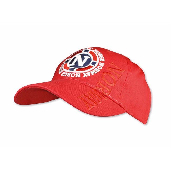 Cap, N, Rød - NorwegianStore24
