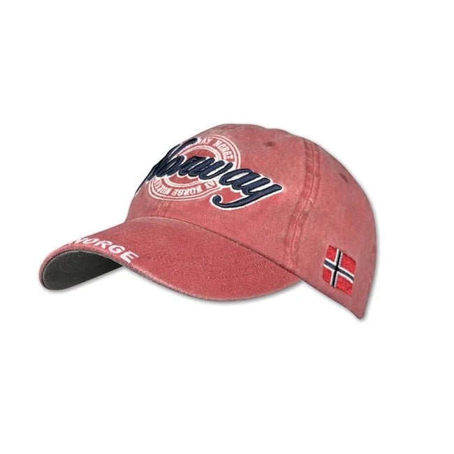 Cap, Wash, Rød - NorwegianStore24