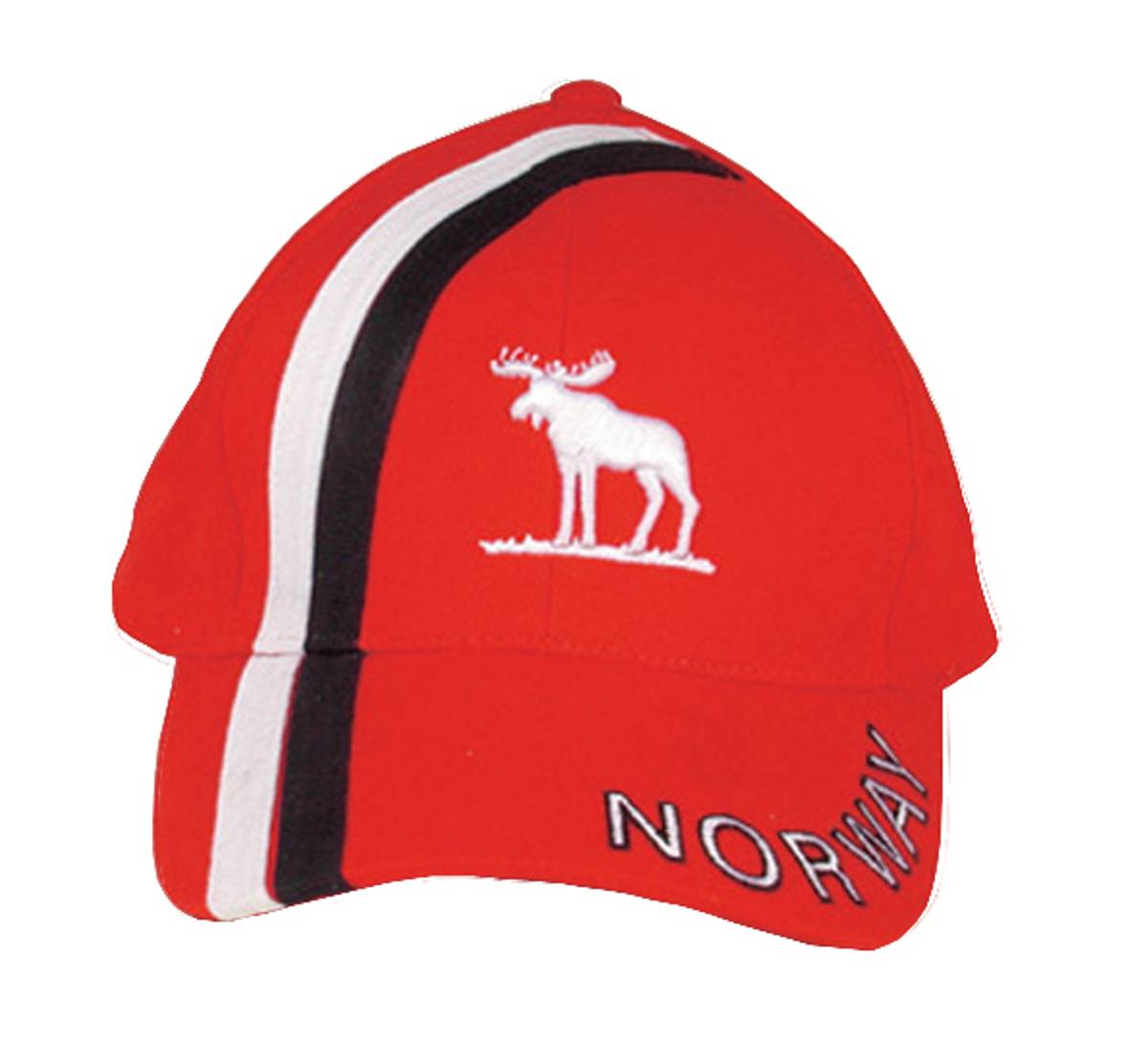 Caps, Elg og Norway, rød - NorwegianStore24