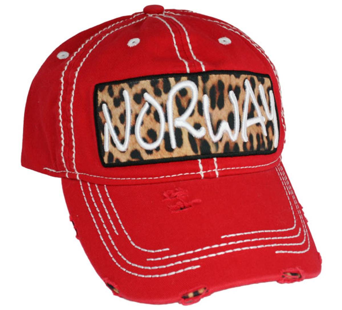 Caps, Norway, leopardmønster - NorwegianStore24