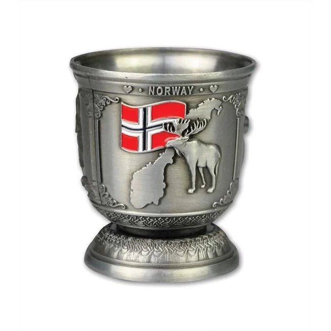 Drammebeger på lav stett, Metall, Viking, Norway - NorwegianStore24