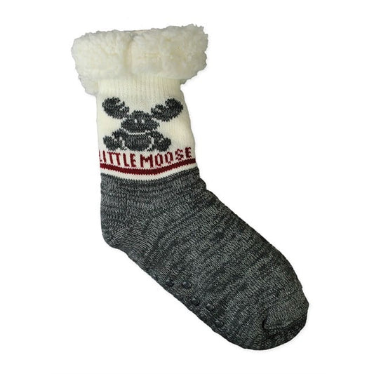 Lined sock, Little Moose, size 12 - 3.5Y