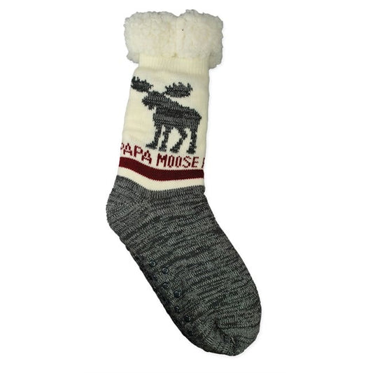 Lined sock, Pappa Moose, size 8.5 - 12
