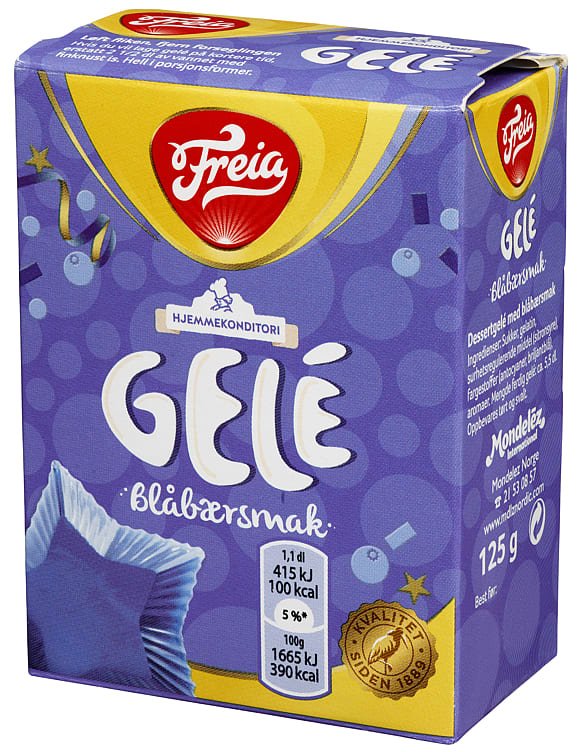 Gele Blåbær 125g Freia - NorwegianStore24