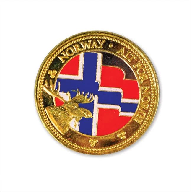 Gullmynt, Flagg / elg - NorwegianStore24