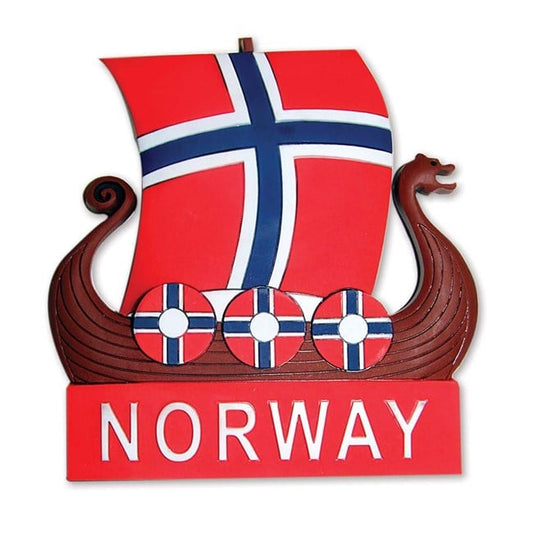 Rubber magnet, Viking ship with flag sail