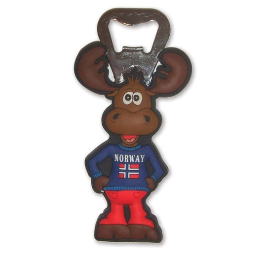Rubber magnet with bottle opener, Elk