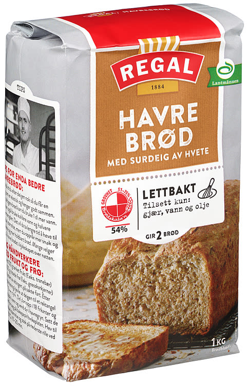Oatmeal Bread Lightly Baked 1kg Regal