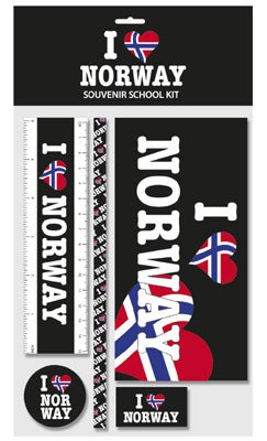 I love Norway, school set, large