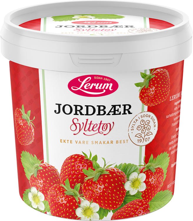 Jordbærsyltetøy 1kg Lerum - NorwegianStore24