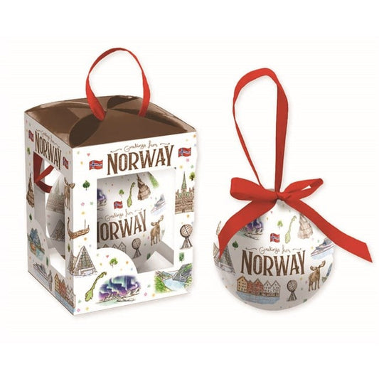 Christmas ball, Aquarelle, Norway