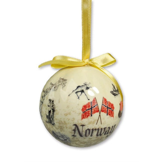 Christmas Bauble, Antique Map