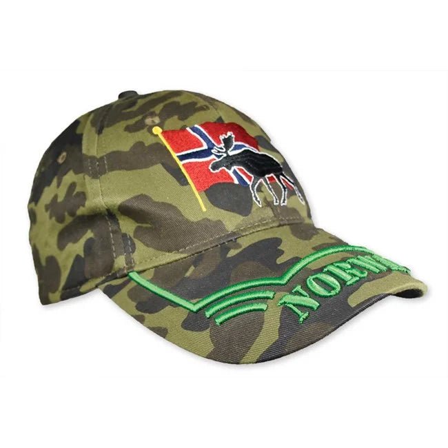 Kamuflasje cap, elg og flagg - NorwegianStore24