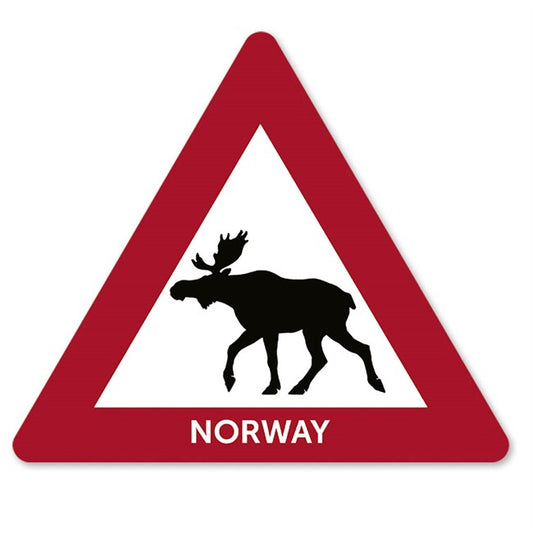 Sticker, danger sign, Moose