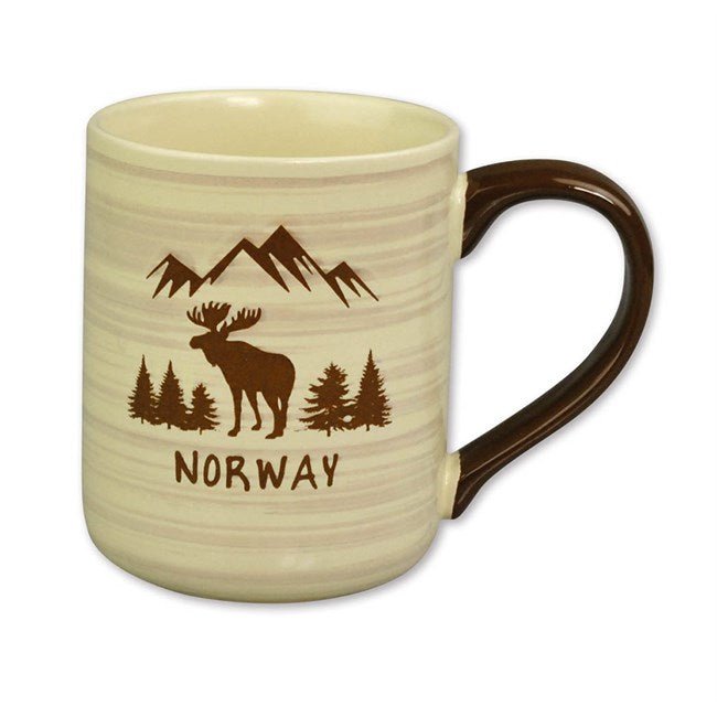 Krus Beige Marmor, Elg - NorwegianStore24