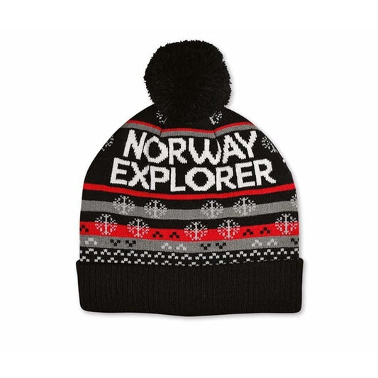 Hat, Norway Explorer, Black and Red