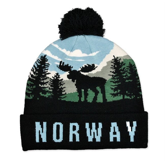 Hat, Norway, moose, Blue and green