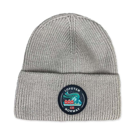 Hat with patch, Lofoten, Grey