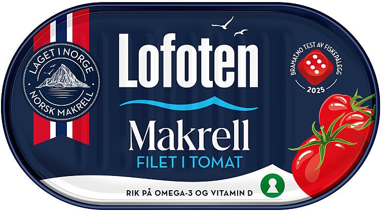 Makrell i Tomat Original 170g Lofoten - NorwegianStore24
