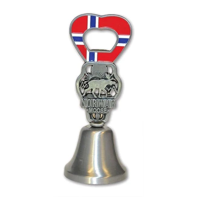 Metall bjelle, Flagg, Norway/Moose - NorwegianStore24