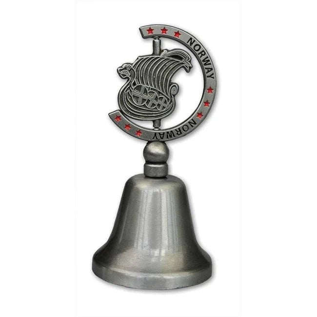 Metall bjelle, Vikingskip, spinner - NorwegianStore24