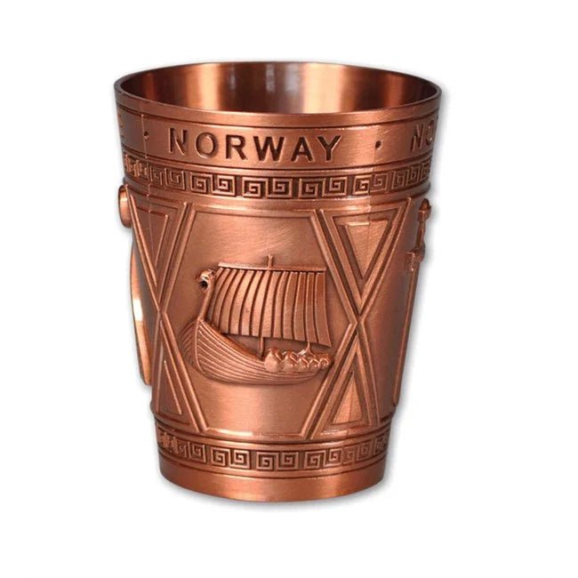 Metall drammebeger, Viking, Bronse - NorwegianStore24