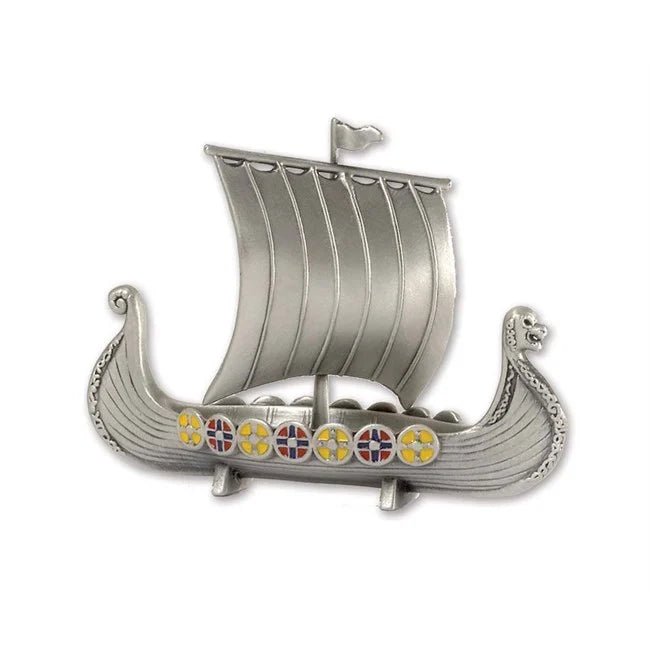 Metall vikingskip 6 cm - NorwegianStore24