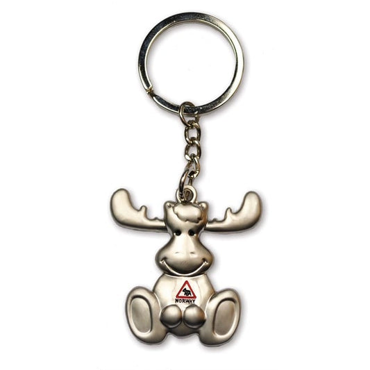 Keychain, Moose with danger sign on belly