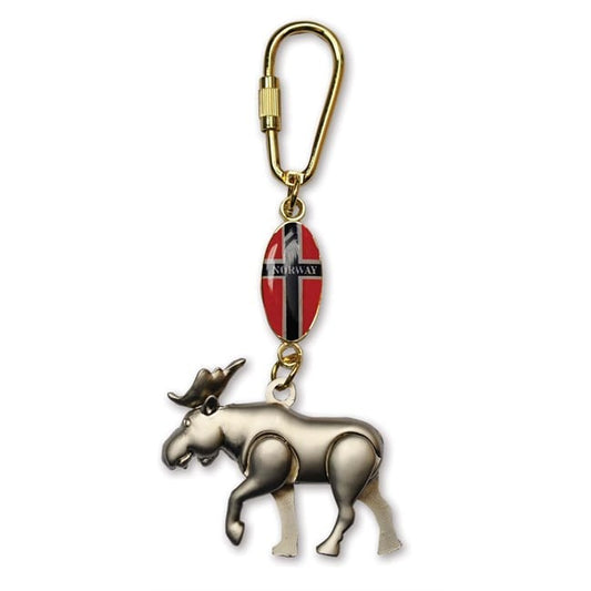 Keychain, moose w/moving legs+antlers