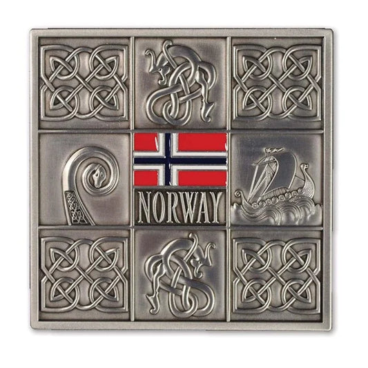 Odin, Metal glass coaster 2 pk.