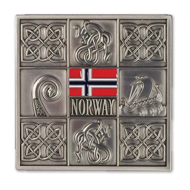 Odin, Metall glassbrikke 2 pk. - NorwegianStore24