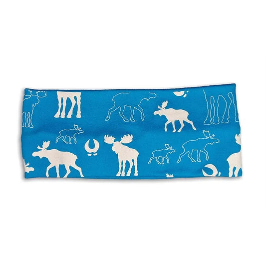 Headband, Moose repeating, Blue
