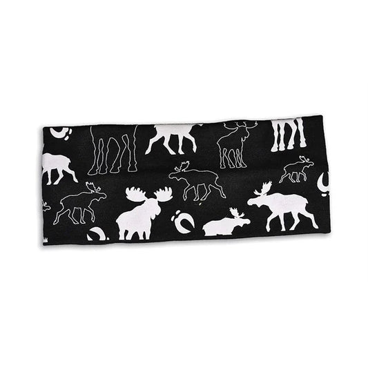 Headband, Moose repeating, Black