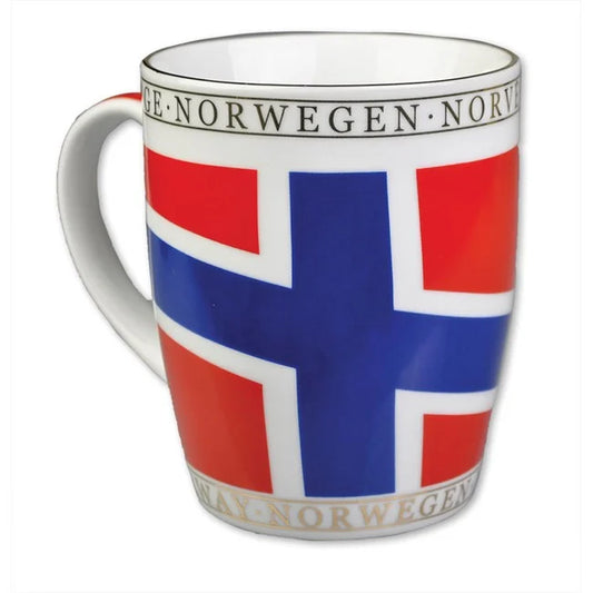 Porcelain mug, Solid flag