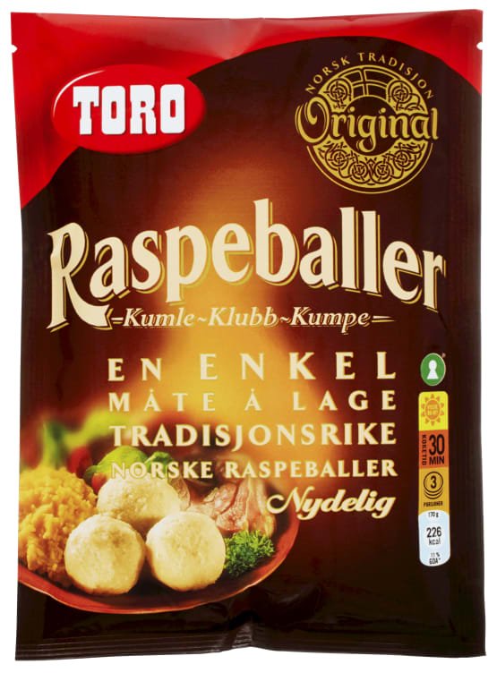 Raspeballer Toro 206g - NorwegianStore24