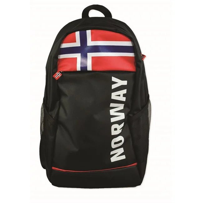 Sekk flagg, Norway, 30L, sort - NorwegianStore24