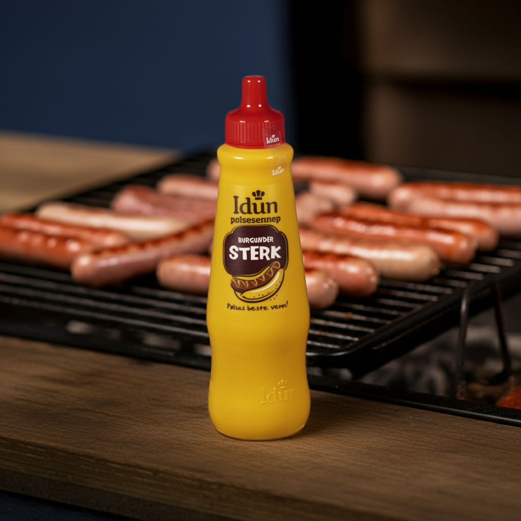 Sennep Sterk 870g Idun