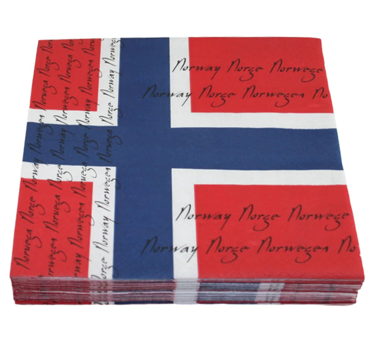 Servietter, flaggdesign - NorwegianStore24