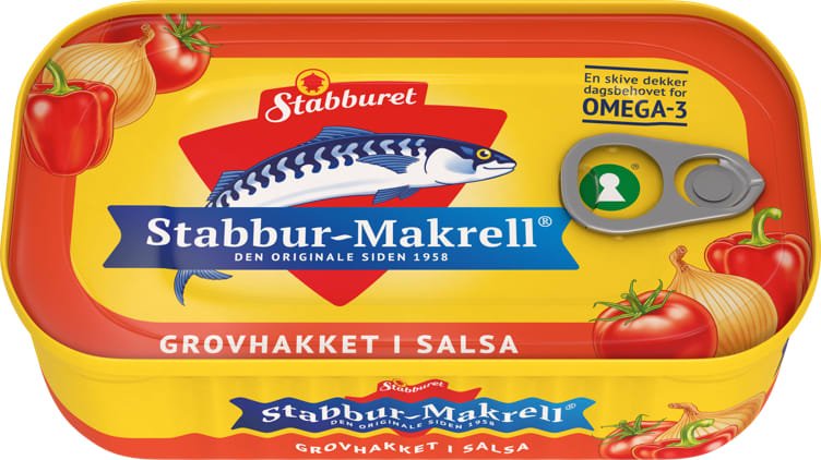 Stabbur - Makrell Hakket i Salsa 110g - NorwegianStore24