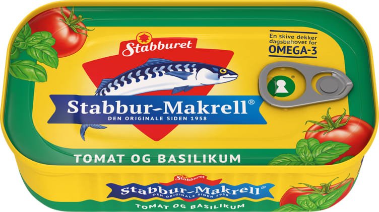 Stabbur - Makrell Tomat&Basilikum 110g - NorwegianStore24