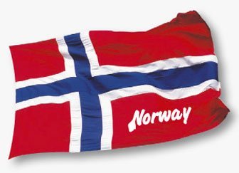 Stickers, Norsk flagg - NorwegianStore24