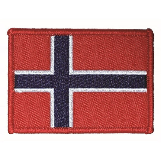 Fabric label, Norwegian flag, large