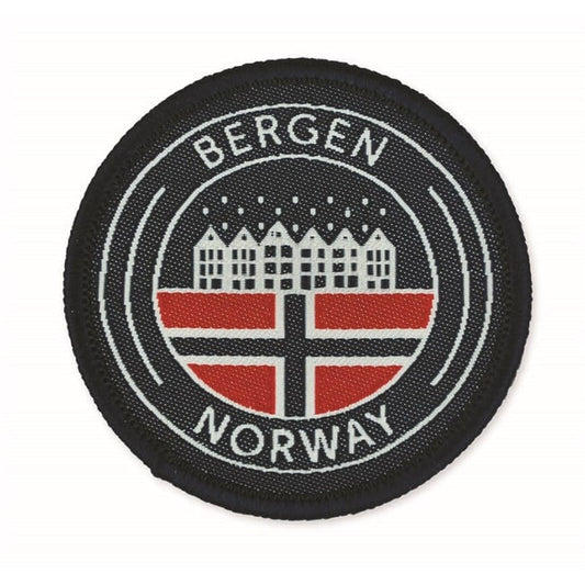 Fabric patch, round, Bergen